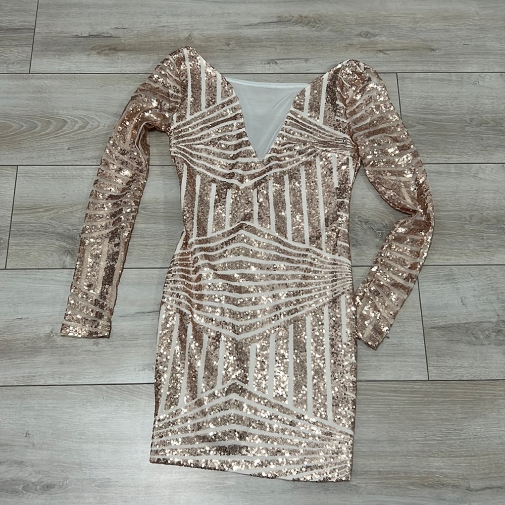 Rose gold dress
